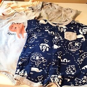 Carter's, Garanimals, Child O Mine 4 Baby Rompers 9-24 Months VGC.